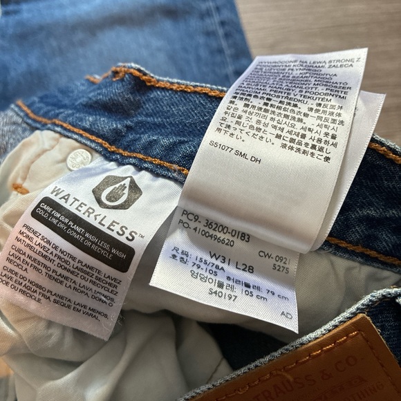 Levi's vintage authentic 501 blue high rise jeans - Picture 4 of 4